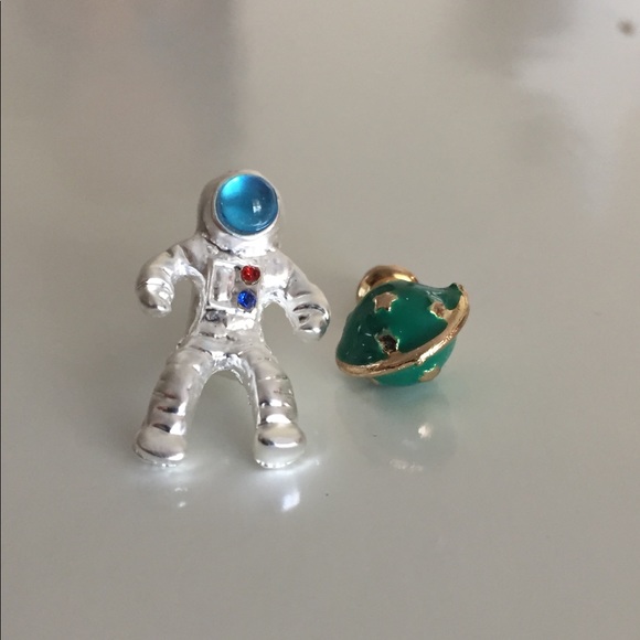 Astronaut and Planetary Earring Set - Picture 2 of 7
